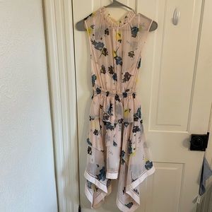 Self-Portrait Pink Floral midi dress